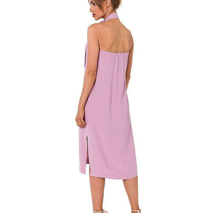 Sophisticated Halterneck Crepe Maxi Dress - Très Elite