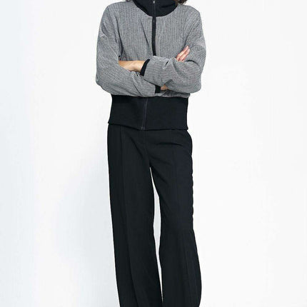 Sophisticated Herringbone Urban Coat Modern Wardrobe - Très Elite