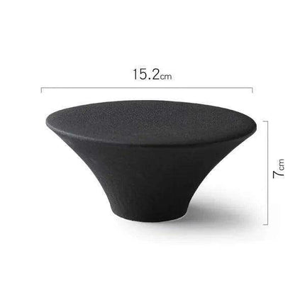 Sophisticated High Foot Ceramic Dessert Plate for Elegant Culinary Presentations - Ideal for Sushi and Unique Snacks..