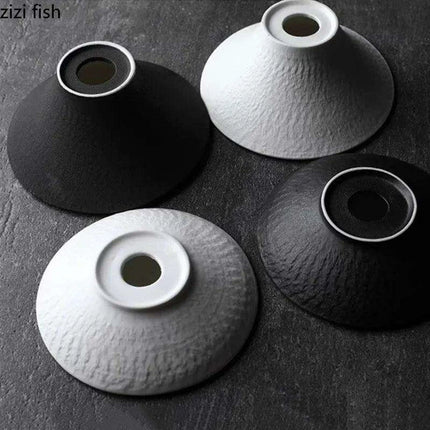 Sophisticated High Foot Ceramic Dessert Plate for Elegant Culinary Presentations - Ideal for Sushi and Unique Snacks - Très Elite