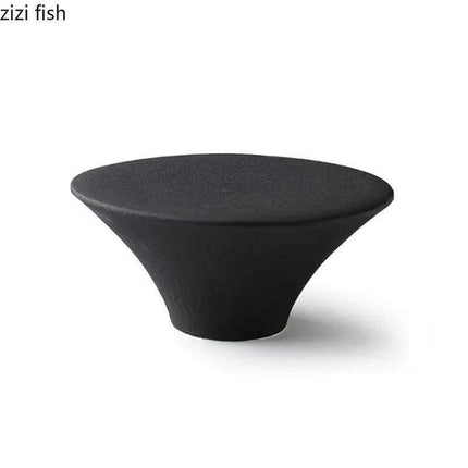 Sophisticated High Foot Ceramic Dessert Plate for Elegant Culinary Presentations - Ideal for Sushi and Unique Snacks - Très Elite