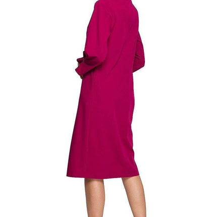 Sophisticated High-Neck Day Dress - Très Elite