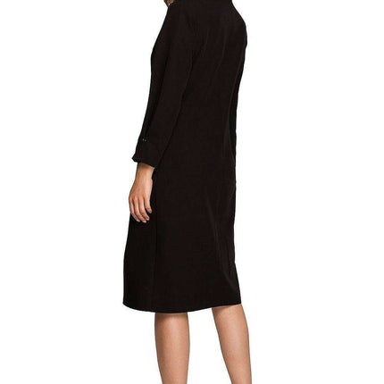 Sophisticated High-Neck Day Dress - Très Elite