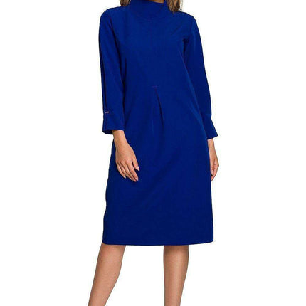 Sophisticated High-Neck Day Dress - Très Elite