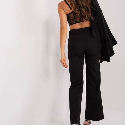 Sophisticated High Waisted Flared Trousers For Women - Très Elite