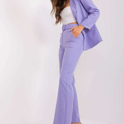 Sophisticated High Waisted Flared Trousers For Women - Très Elite