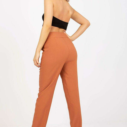 Sophisticated High-Waisted Straight Leg Trousers for Women with Fashionable Belt - Très Elite