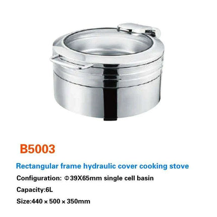 Sophisticated Hydraulic Stainless Steel Catering Chafing Dish Set for Upscale Events - Très Elite