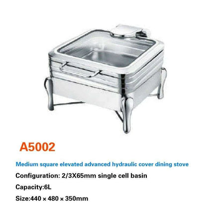 Sophisticated Hydraulic Stainless Steel Catering Chafing Dish Set for Upscale Events - Très Elite