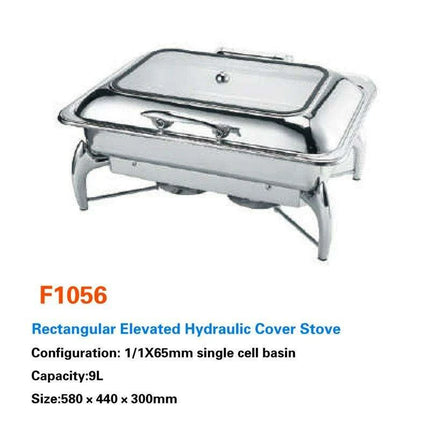 Sophisticated Hydraulic Stainless Steel Catering Chafing Dish Set for Upscale Events - Très Elite
