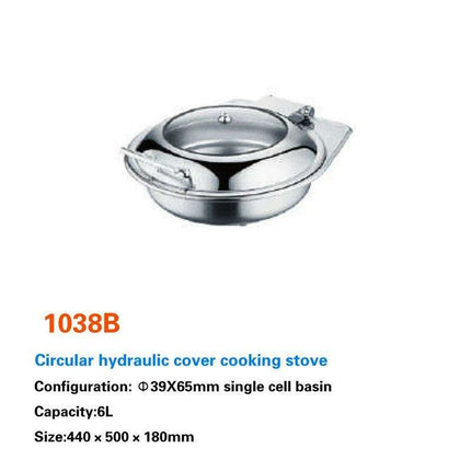 Sophisticated Hydraulic Stainless Steel Catering Chafing Dish Set for Upscale Events - Très Elite