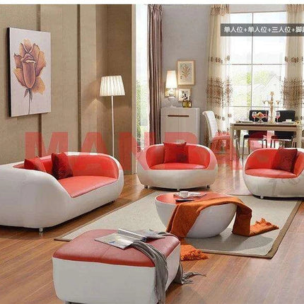 Sophisticated Italian Leather Modern Lounge Seating - Très Elite