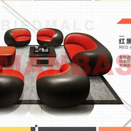 Sophisticated Italian Leather Modern Lounge Seating - Très Elite