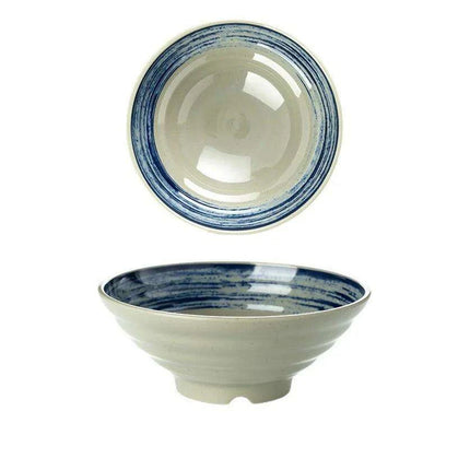 Sophisticated Japanese Melamine Noodle Bowl - Stylish Faux Porcelain Dining Set - Très Elite