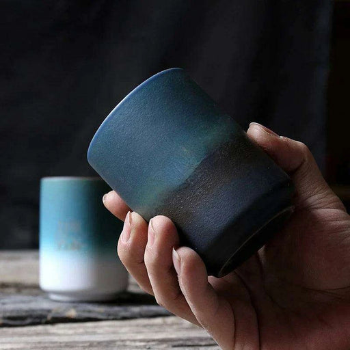 Sophisticated Japanese Stoneware Ombre Coffee and Tea Mug - Ideal for Daily Enjoyment - Très Elite