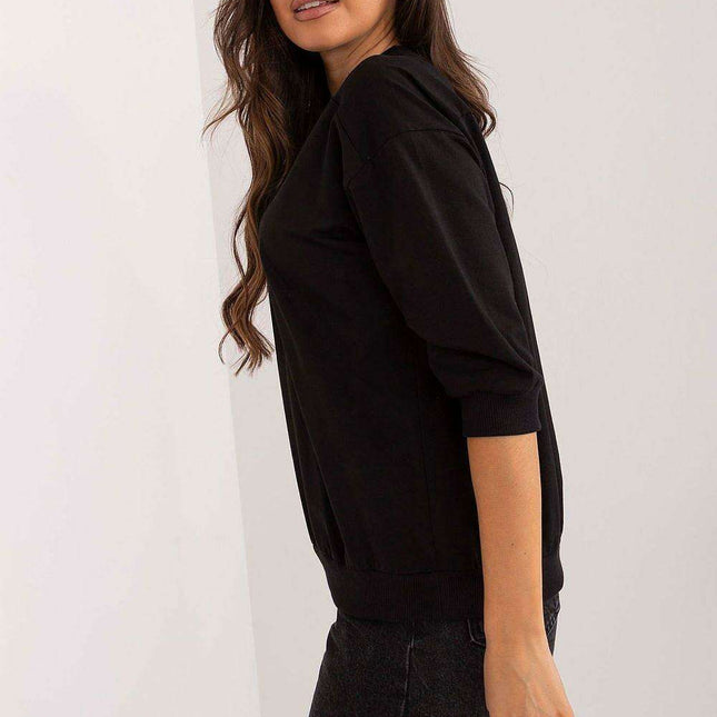Sophisticated Jet-Pattern Blouse for Effortless Style - Très Elite