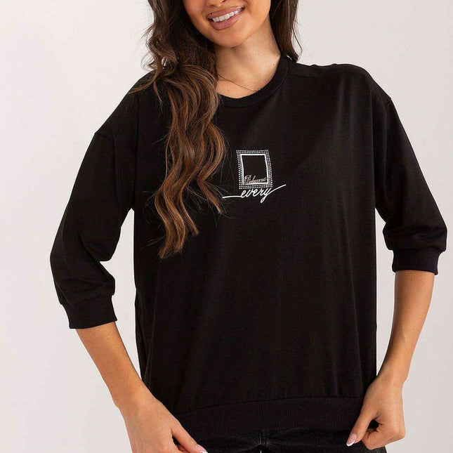 Sophisticated Jet-Pattern Blouse for Effortless Style - Très Elite