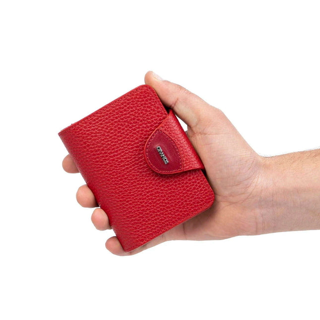 Sophisticated Leather ID Holder Wallet with Multiple Card Slots and Coin Storage