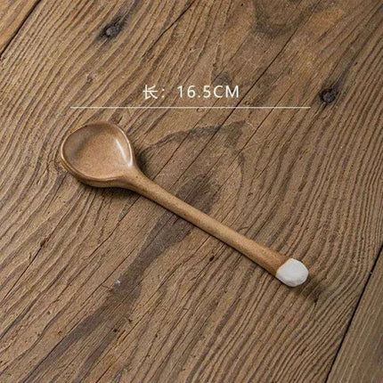 Sophisticated Long-Handled Japanese Ceramic Ladle - A Must-Have Dining Accessory - Très Elite
