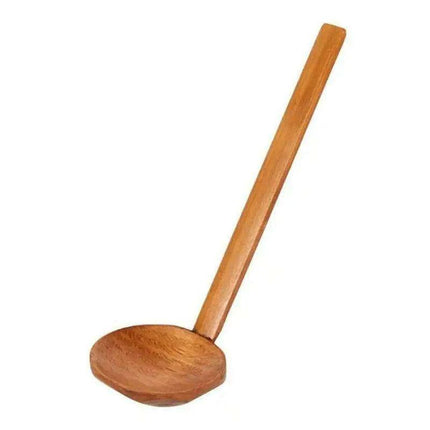 Sophisticated Long-Handled Wooden Spoon for Culinary Masterpieces and Ramen Delights - Très Elite