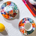 Two cups and saucers