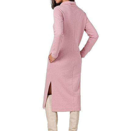 Sophisticated Midi Dress with Convenient Side Pockets - Très Elite
