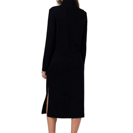 Sophisticated Midi Dress with Convenient Side Pockets - Très Elite