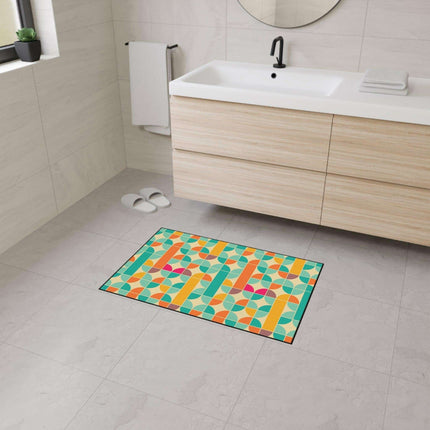Sophisticated Non-Slip Geometric Polyester Area Rug - Très Elite