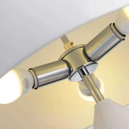 Sophisticated Nordic Mushroom LED Lamp with Gold Accents - Modern Illumination for Home and Office - Très Elite