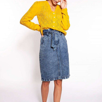 Sophisticated Openwork Knit Cardigan by MKM - Très Elite