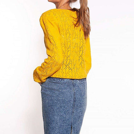 Sophisticated Openwork Knit Cardigan by MKM - Très Elite