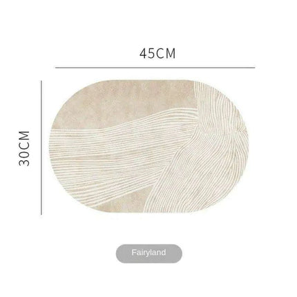 Sophisticated Oval Leather Dining Placemats Set with Heat Resistance and Non-Slip Design - Perfect for Every Meal