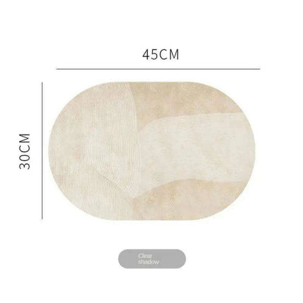 Sophisticated Oval Leather Dining Placemats Set with Heat Resistance and Non-Slip Design - Perfect for Every Meal