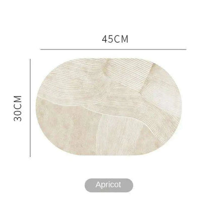 Sophisticated Oval Leather Dining Placemats Set with Heat Resistance and Non-Slip Design - Perfect for Every Meal