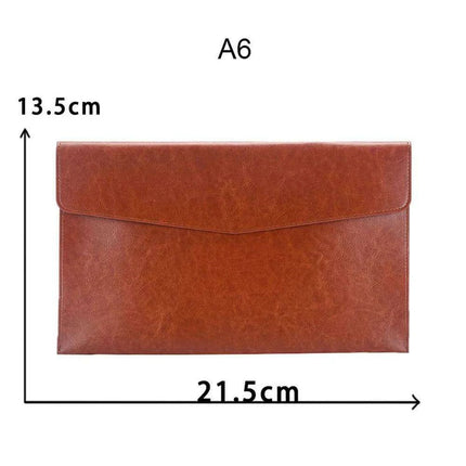 Sophisticated PU Leather Business Portfolio with Ample Storage..