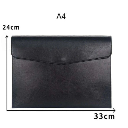 Sophisticated PU Leather Business Portfolio with Ample Storage - Très Elite