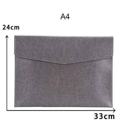 Sophisticated PU Leather Business Portfolio with Ample Storage..