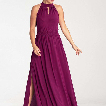 Sophisticated Pearl-Adorned Evening Gown for Elegant Events