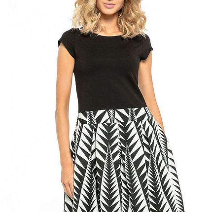 Sophisticated Pleated Daytime Dress - Très Elite