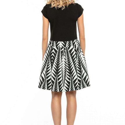 Sophisticated Pleated Daytime Dress - Très Elite