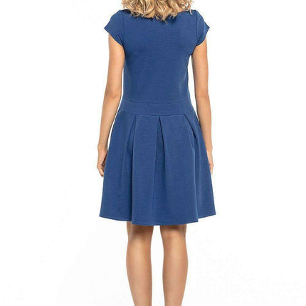 Sophisticated Pleated Daytime Dress - Très Elite