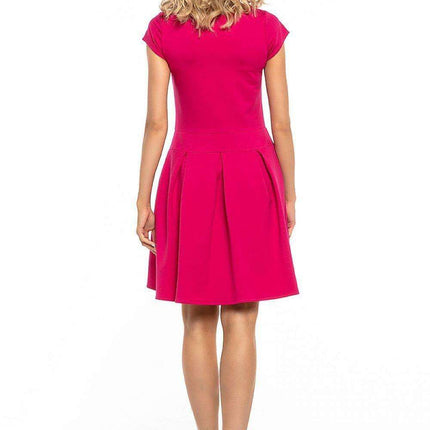 Sophisticated Pleated Daytime Dress - Très Elite