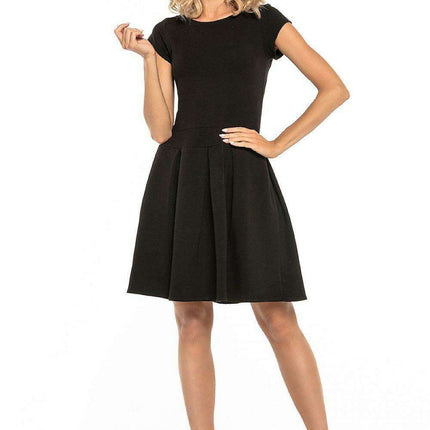 Sophisticated Pleated Daytime Dress - Très Elite