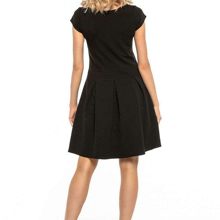 Sophisticated Pleated Daytime Dress - Très Elite