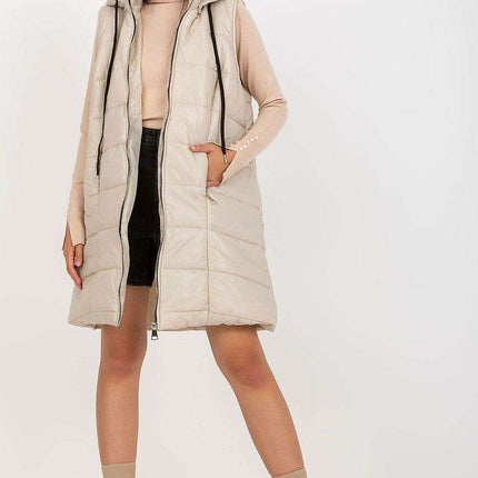 Sophisticated Quilted Down Vest with Detachable Hood and Secure Pockets - Très Elite