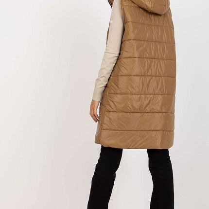 Sophisticated Quilted Down Vest with Detachable Hood and Secure Pockets - Très Elite