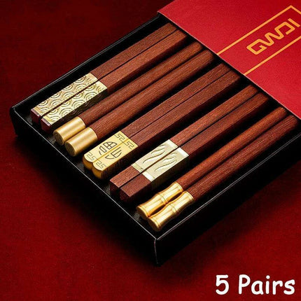 Sophisticated Ruby Bamboo Chopstick Collection - Transform Your Asian Dining Adventure - Très Elite