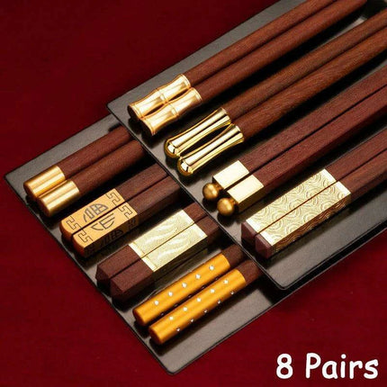 Sophisticated Ruby Bamboo Chopstick Collection - Transform Your Asian Dining Adventure - Très Elite