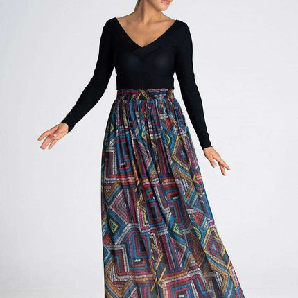 Sophisticated Ruched Mesh Maxi Skirt - Très Elite