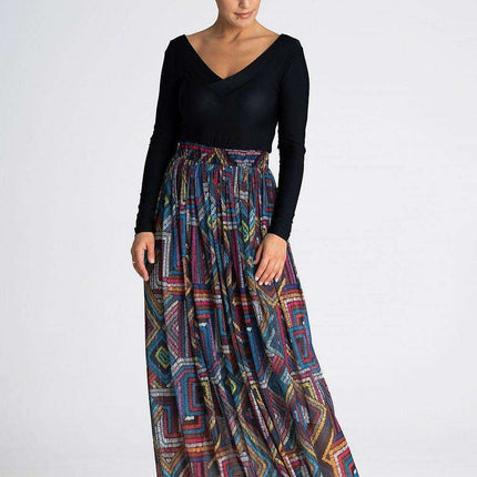 Sophisticated Ruched Mesh Maxi Skirt - Très Elite